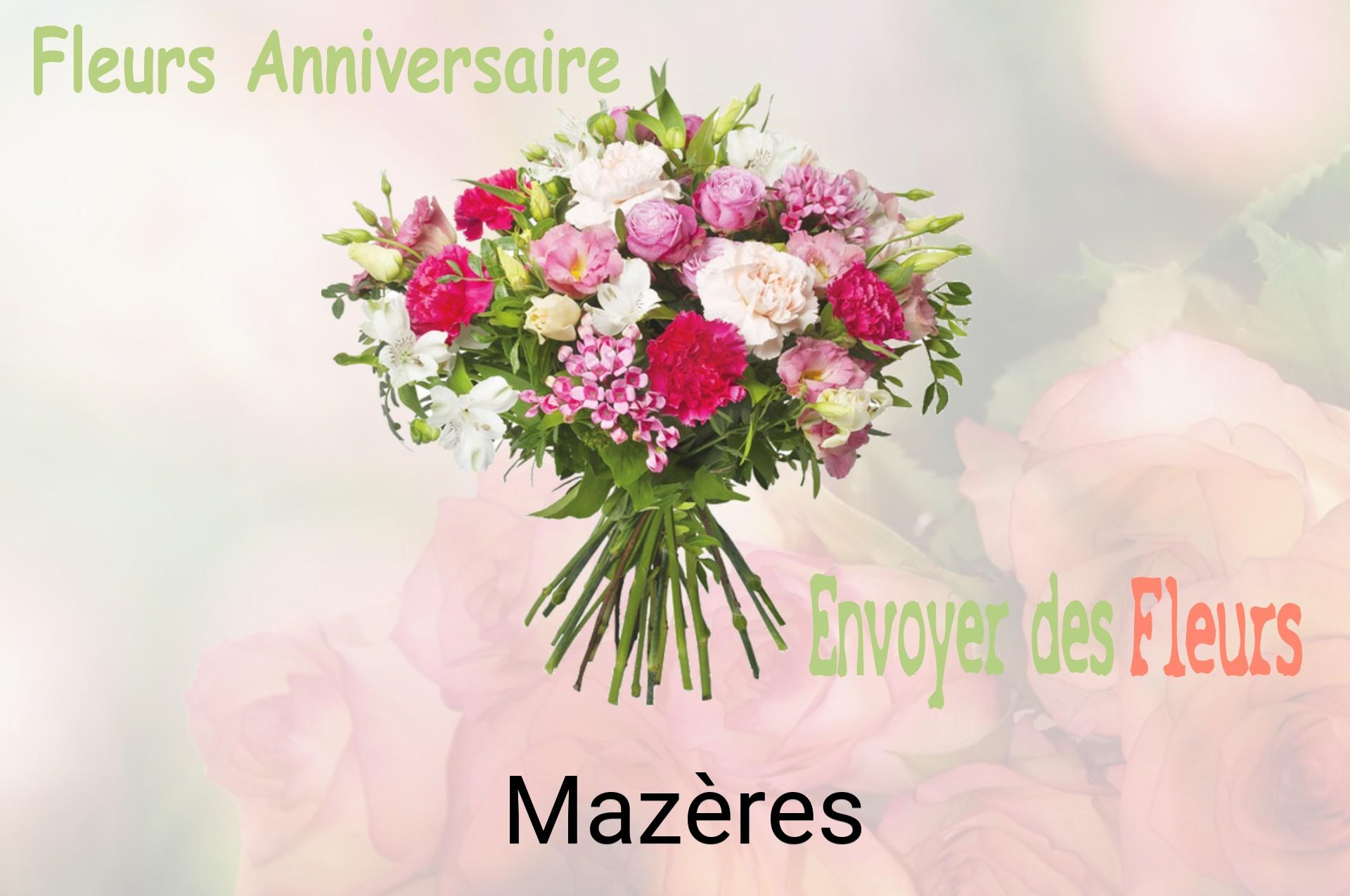 Bouquet de fleurs d’anniversaire livré à Mazères