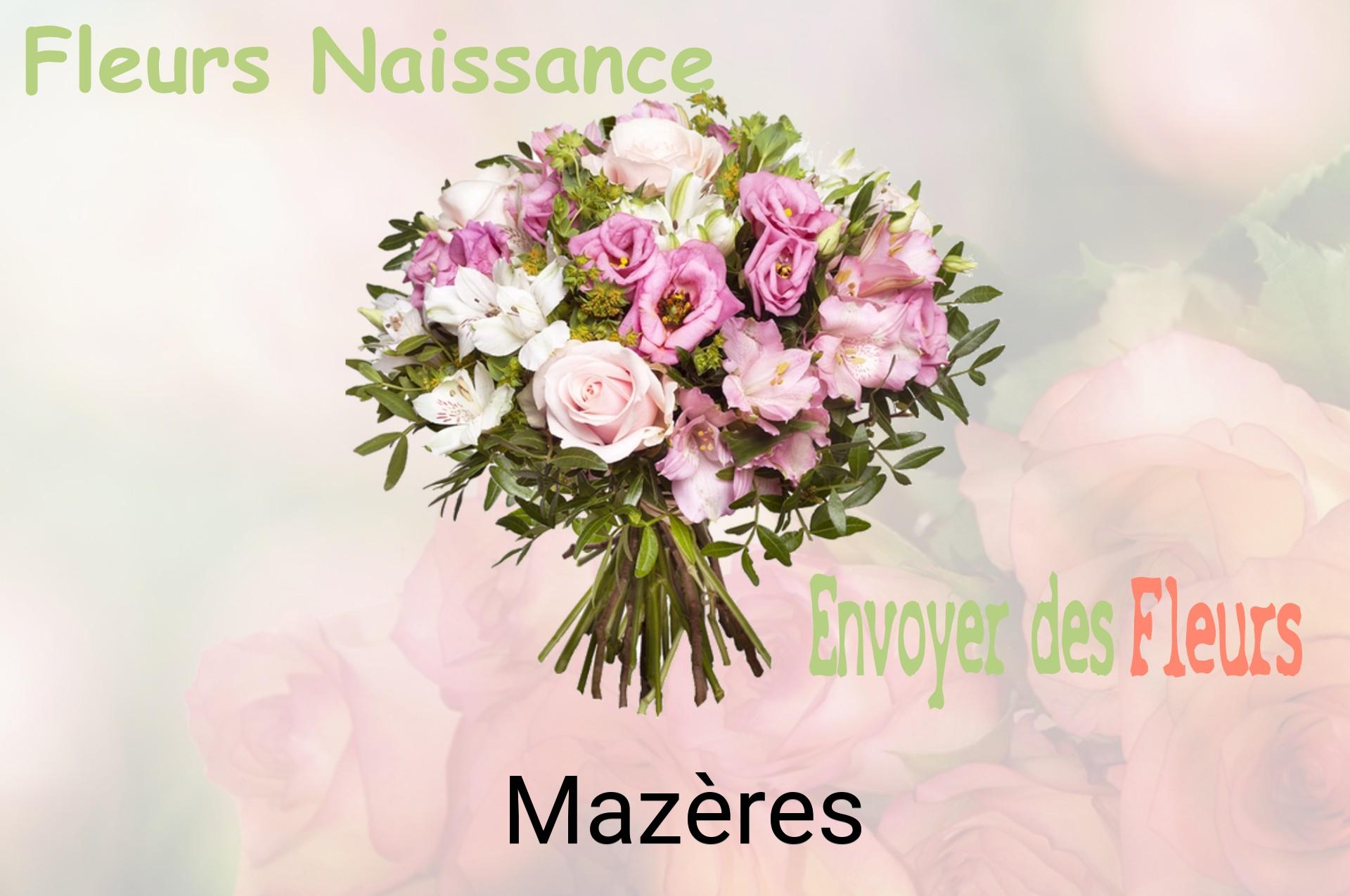 Bouquet de fleurs de naissance livré à Mazères